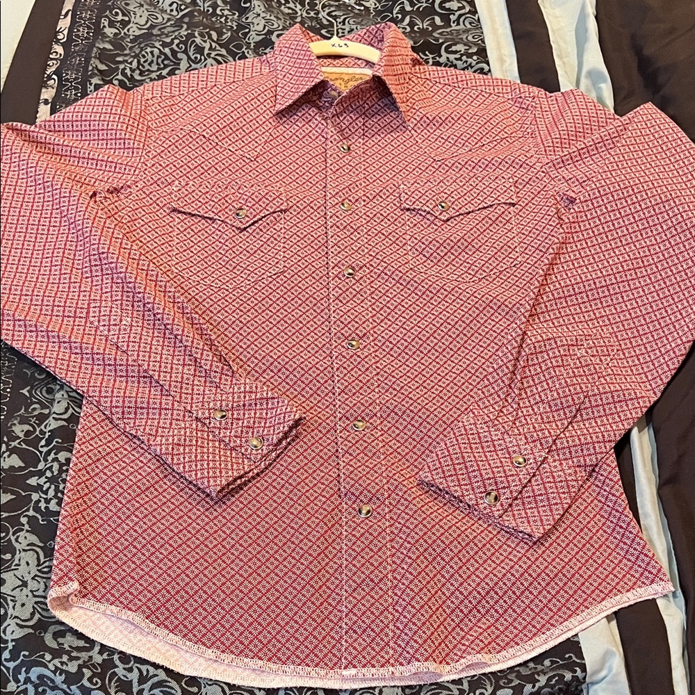 WRANGLER RETRO Men's Classic Red Checkered Shirt